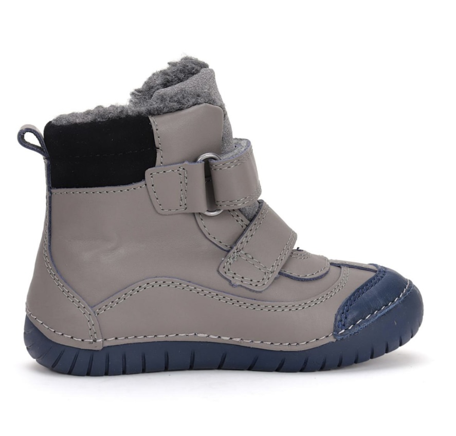 Zimní kožené blikací boty D.D.step W050-42707A