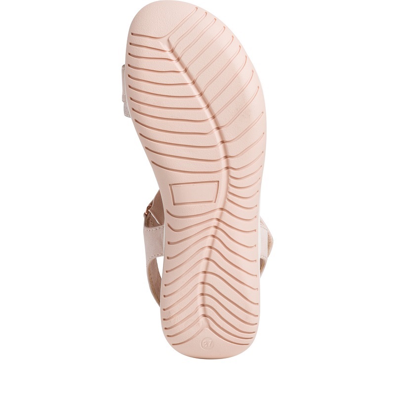 Pohodlné růžové sandály Tamaris 28389