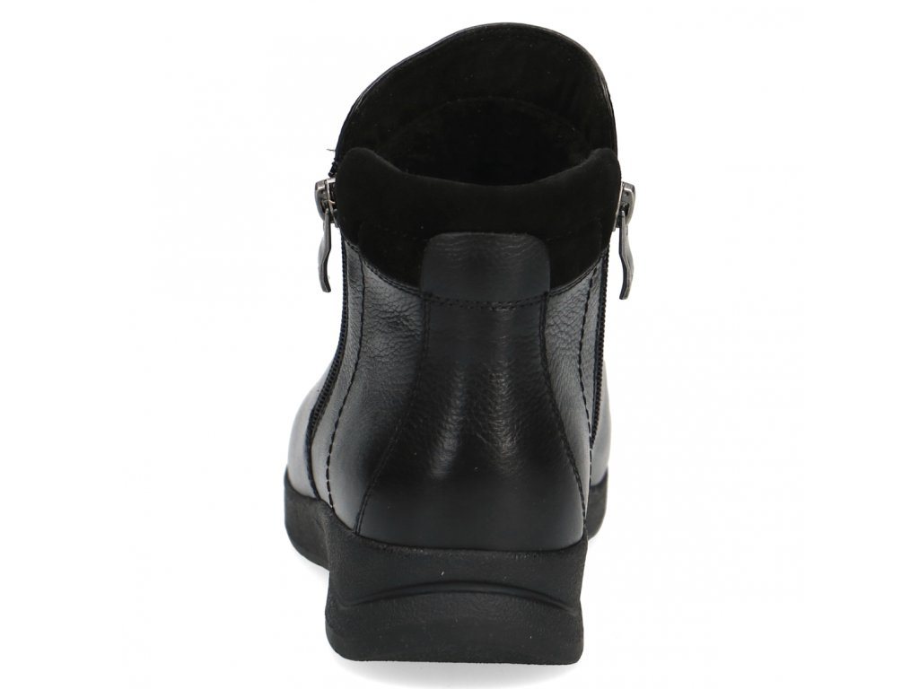 Kožená zimní obuv s kožíškem CAPRICE 26351 šíře H