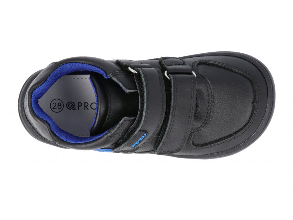 Chlapecké kožené boty PROTETIKA BRENDON BLACK "barefoot"