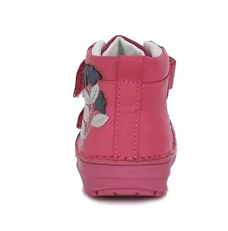 Růžové kotníkové kožené boty D.D.step A071-310A