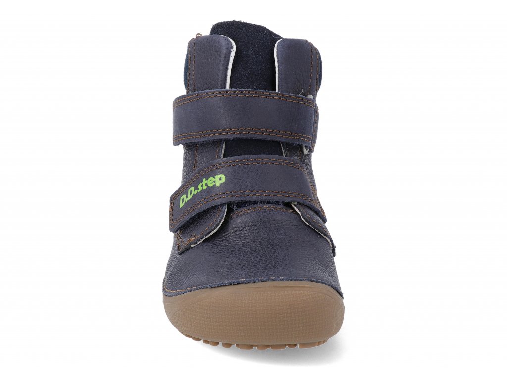 Chlapecká barefoot kotníková kožená obuv D.D.step A063-363