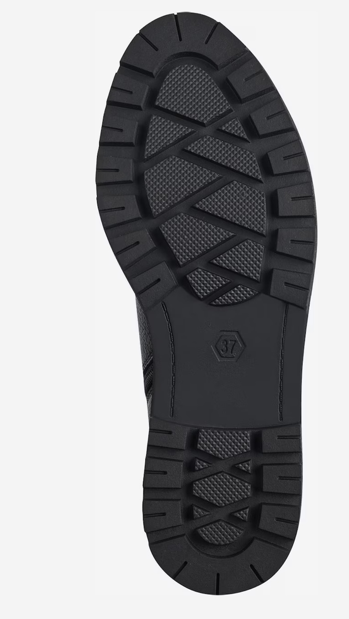 Dámská černá obuv na zavazování Marco Tozzi 25212