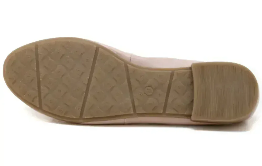 Starorůžové kožené baleríny Marco Tozzi 22100