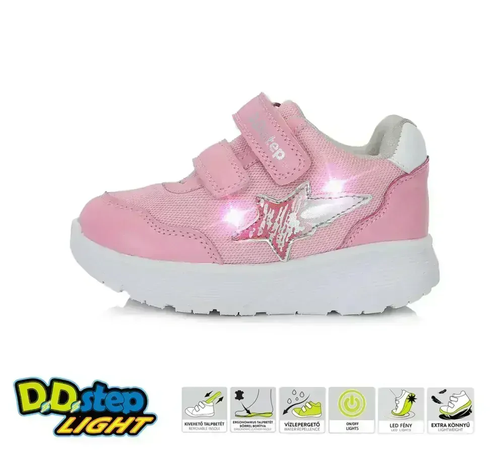 Dívčí lehké blikací tenisky D.D.step F083-41304D