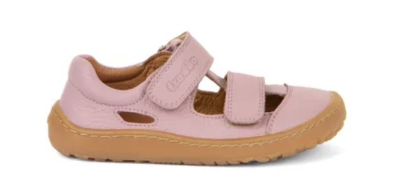 Růžové kožené barefoot sandály Froddo G3150266