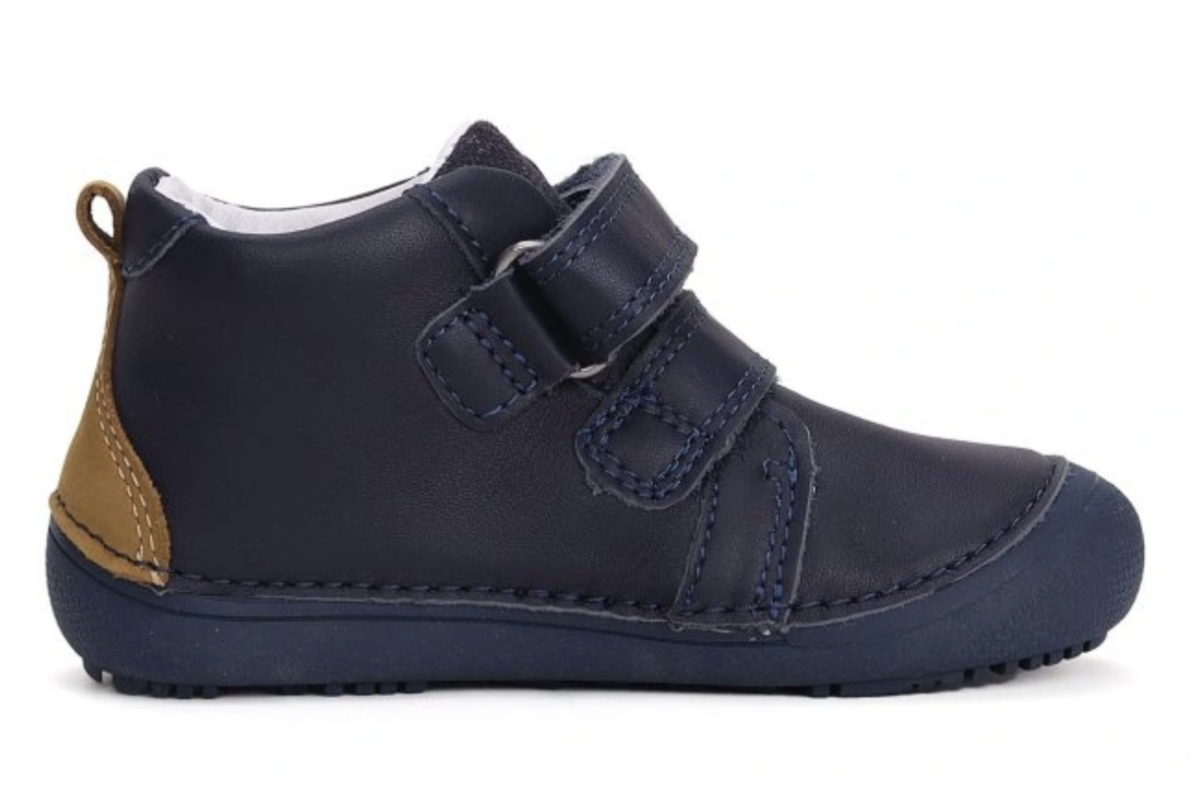 Chlapecká barefoot kožená obuv D.D.step S063-42833  s fotbalovým míčem