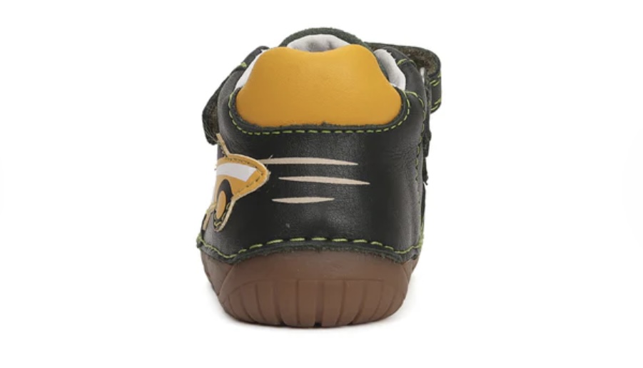 Chlapecká kožená barefoot obuv D.D.step S070-42393A s autem