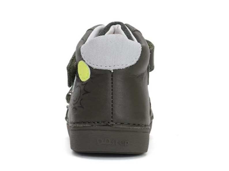 Zelená kožená kotníková obuv D.D.step A068-42418A