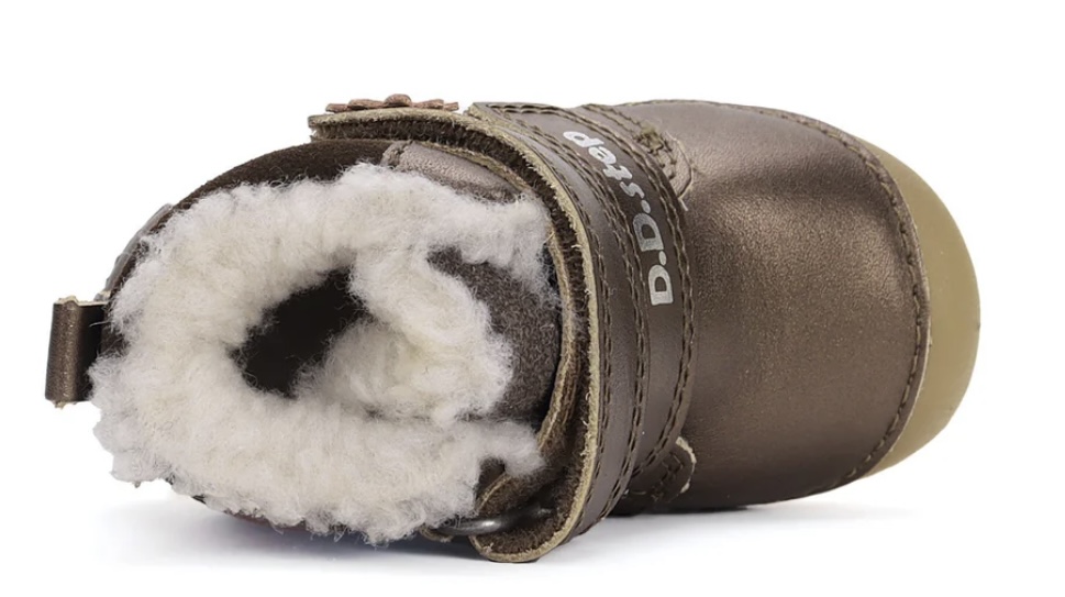 Dívčí zimní kožená obuv D.D.step W015-42562A