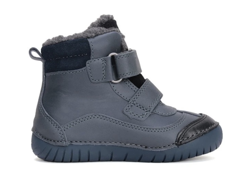 Zimní kožené blikací boty D.D.step W050-42707B