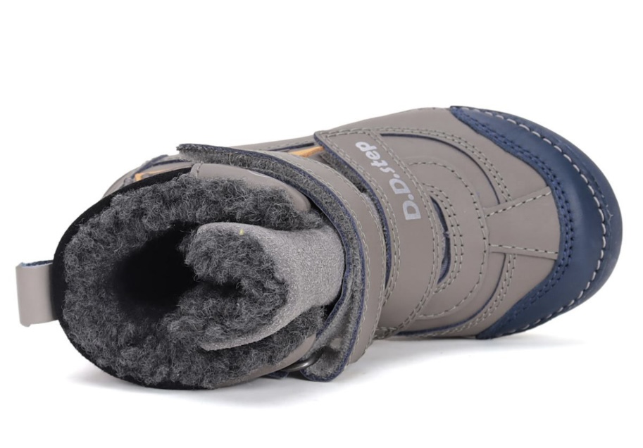 Zimní kožené blikací boty D.D.step W050-42707A