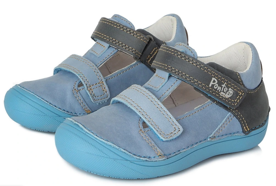 Chlapecká kožená barefoot obuv - sandálky Ponte 517 