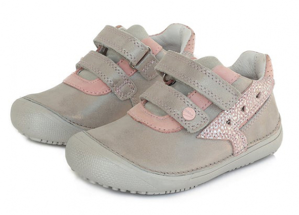 Dívčí kožená obuv D.D.step "barefoot" S063-432A