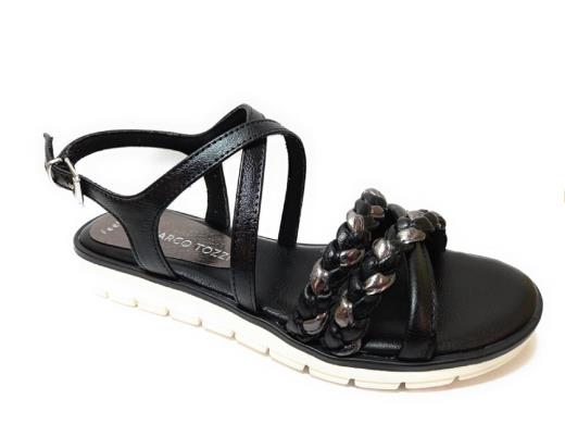 Černé měkké sandály MARCO TOZZI 28608