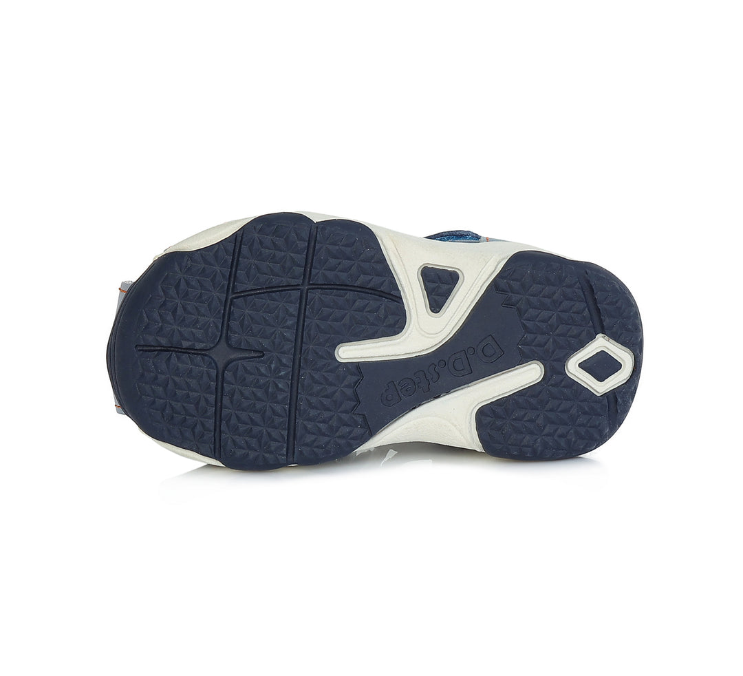 Modré kožené sandálky s raketou D.D.step AC64-135