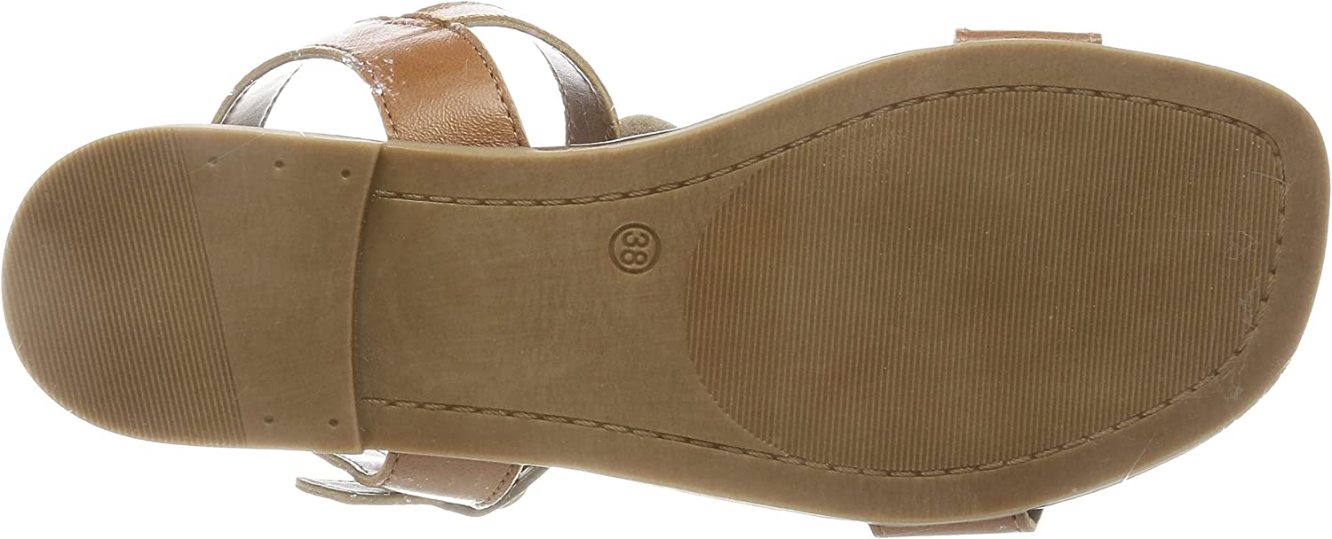 Kožené hnědé pohodlné sandály MARCO TOZZI 28141