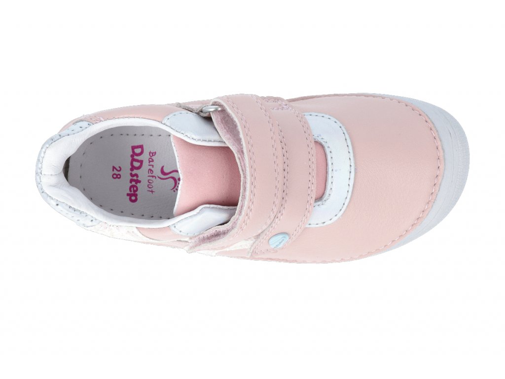 Dívčí kožená obuv D.D.step barefoot S063-43
