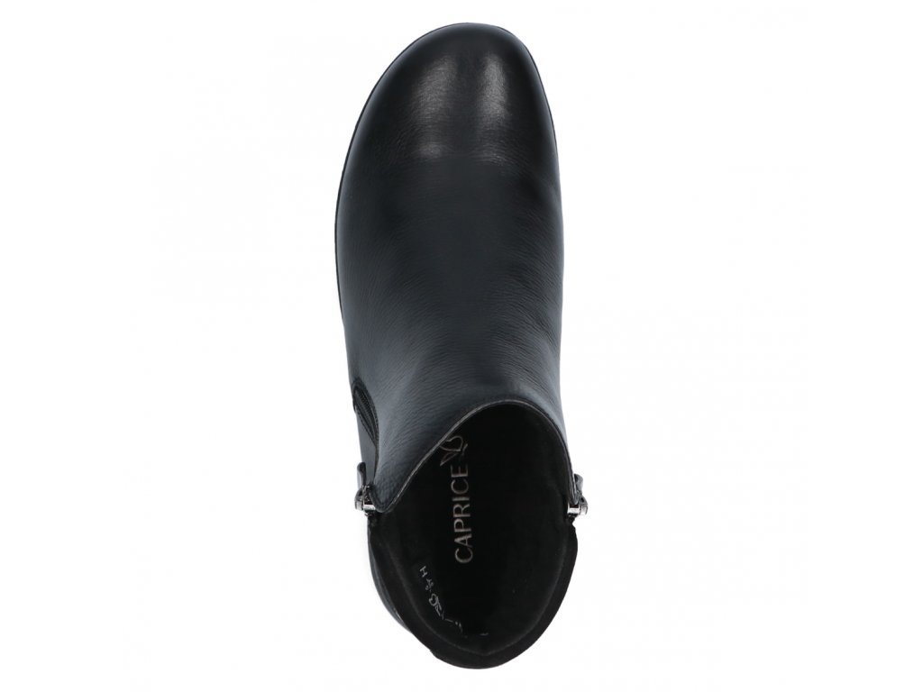 Kožená zimní obuv s kožíškem CAPRICE 26351 šíře H