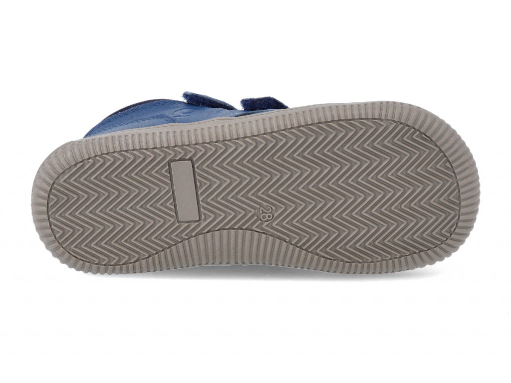 Modré kožené boty PROTETIKA Tendo navy "barefoot"