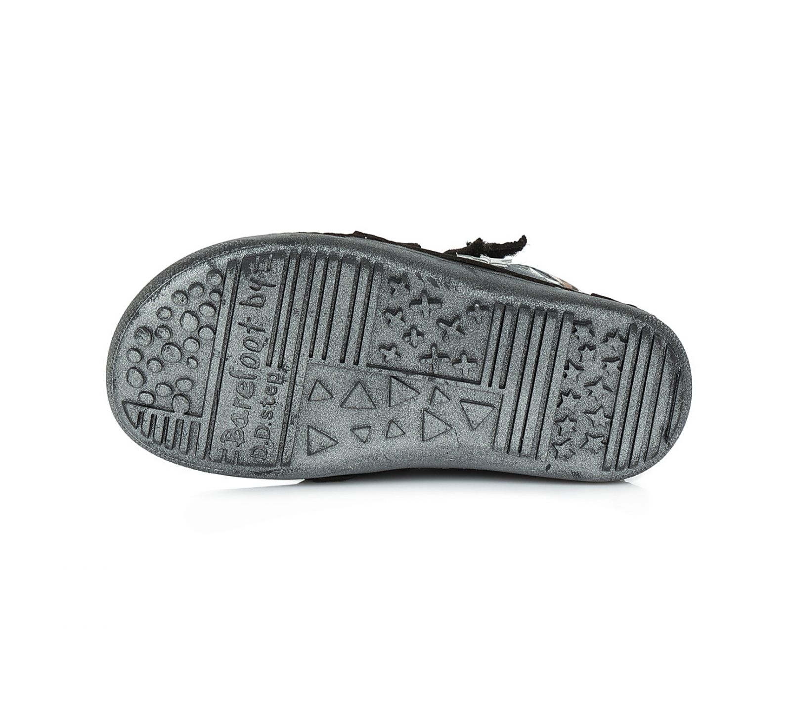 Dívčí kožená kotníková barefoot obuv D.D.step A063-318