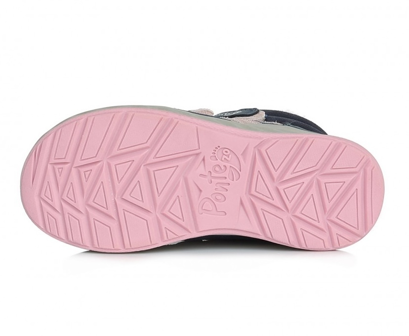 Divčí zimní kožená obuv Ponte 243