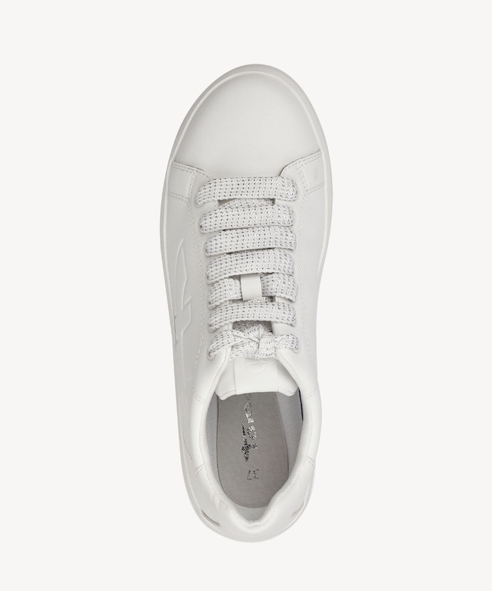 Bílé dámské kožené tenisky  - sneakersy Tamaris 23850