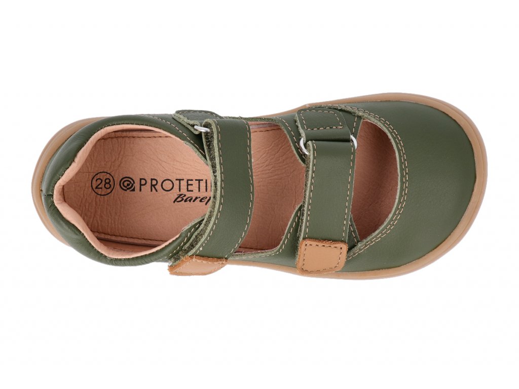 Barefootové kožené sandálky PROTETIKA TERY GREEN