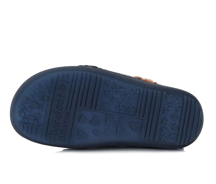 Chlapecké kotníkové kožené boty D.D.step A063-316 barefoot