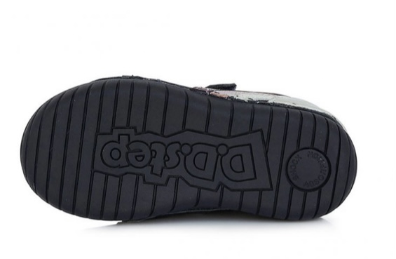 Dívčí kožené boty D.D.step S050-321B s duhou