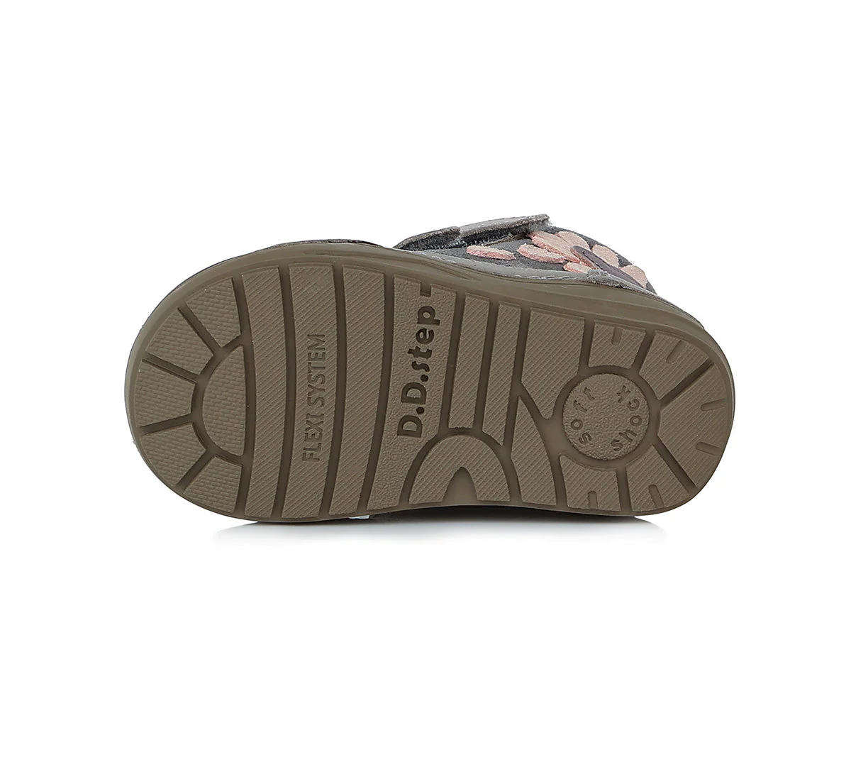 Dívčí zimní obuv D.D.step W071-364A s kytičkou