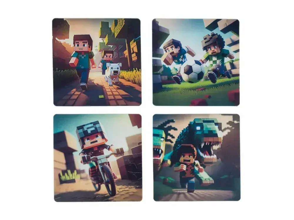 SET Školní batoh s penálem TOPGAL Endy 24015 minecraft