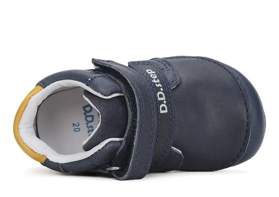 Chlapecká barefoot kožená obuv D.D.step S070-42393 s autem