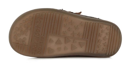 Kožená kotníková obuv D.D.step barefoot A063-35A s kočičkou