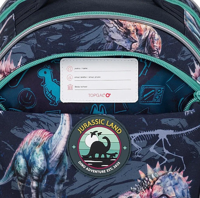 SET Školní batoh s penálem TOPGAL COCO 25016 dinosauři