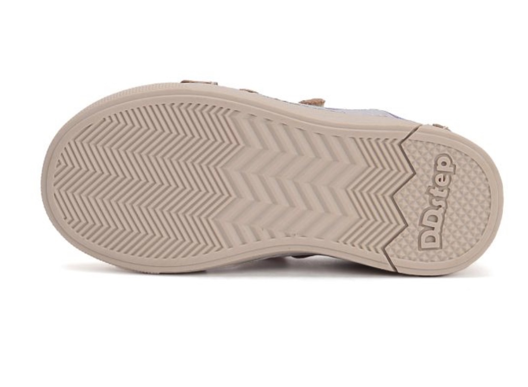  Zlatá kožená blikací obuv D.D.step S068-51865B