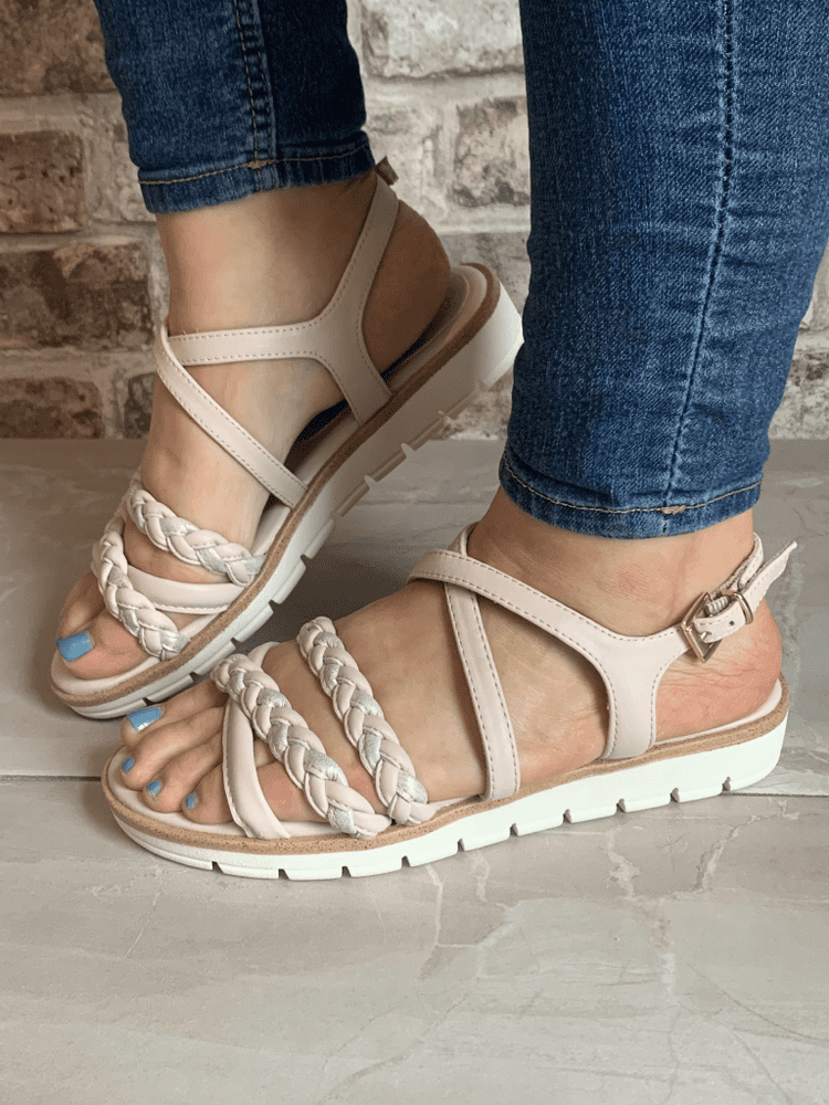 Černé měkké sandály MARCO TOZZI 28608