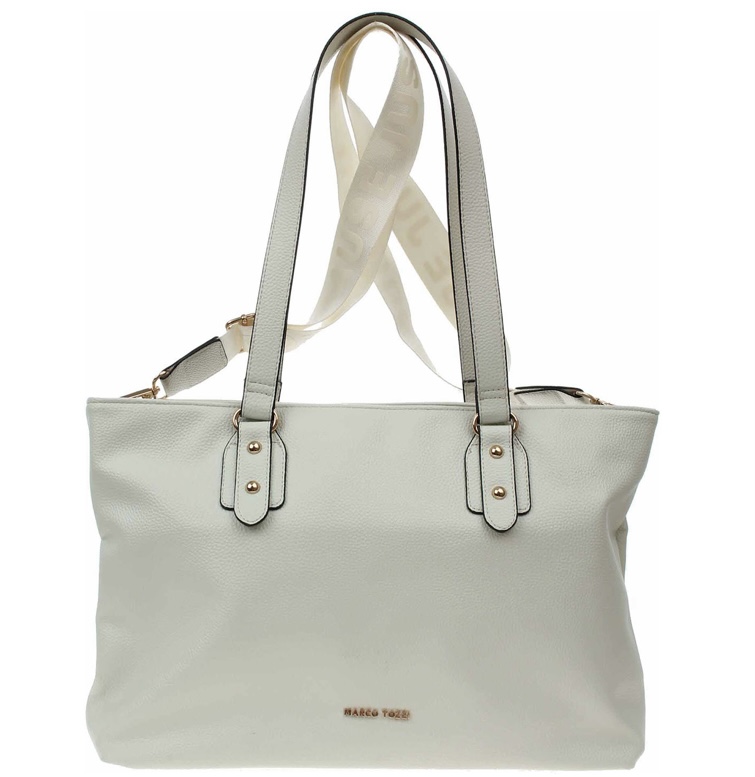 Větší béžová kabelka Marco Tozzi 61132