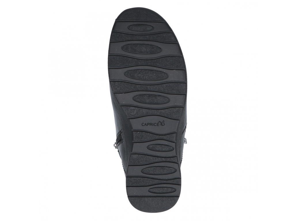Kožená zimní obuv s kožíškem CAPRICE 26351 šíře H