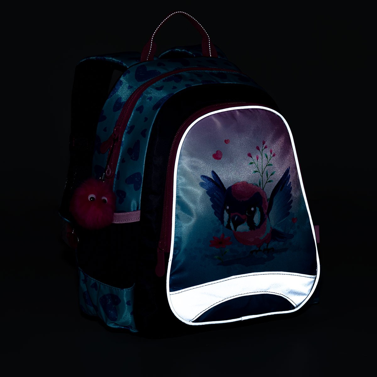 Certifikovaný dívčí batůžek TOPGAL SISI 22057 s ptáčkem