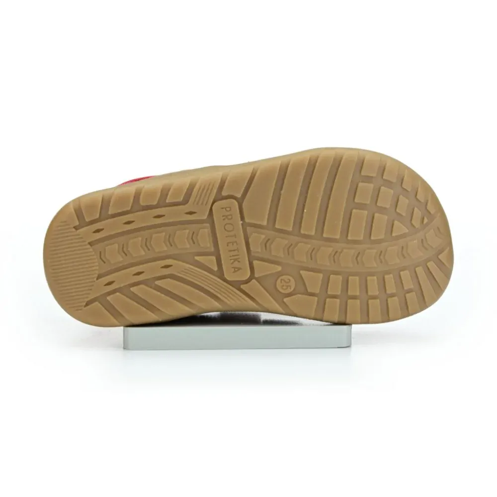 Červené kožené barefoot boty PROTETIKA Kimberly