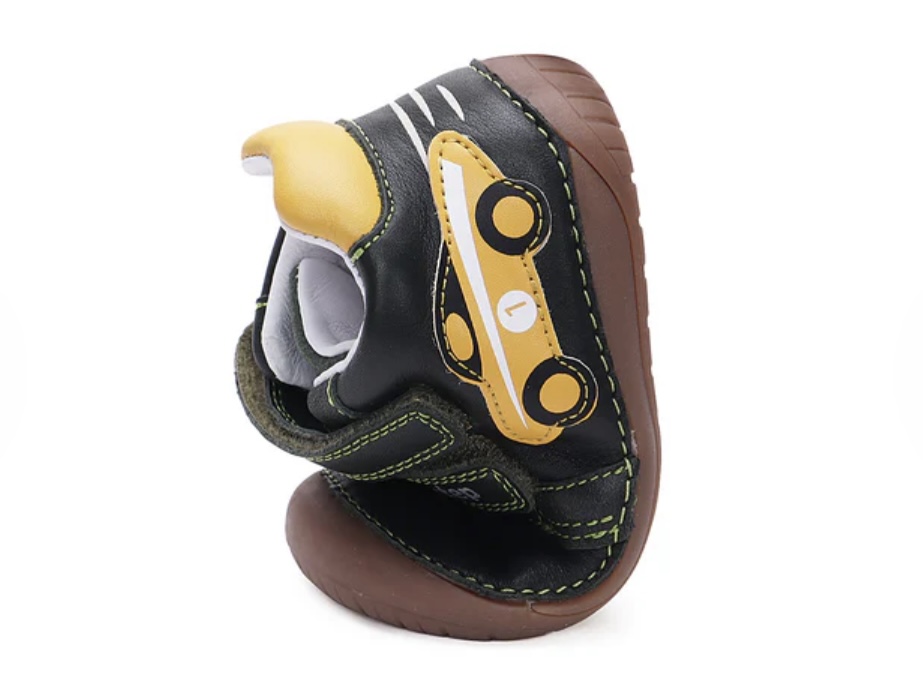 Chlapecká kožená barefoot obuv D.D.step S070-42393A s autem