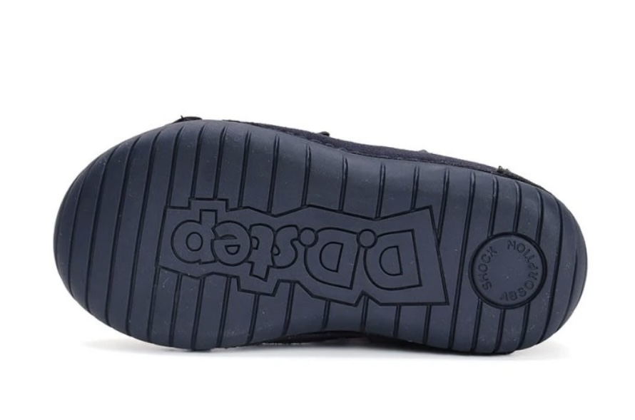 Dívčí zimní kožené blikací boty D.D.step W050-42707E