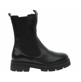 Černé kožené chelsea boty Marco Tozzi 26441
