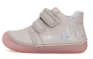Dívčí kožená barefoot obuv D.D.step S070-41484