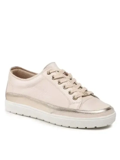 Béžové kožené tenisky CAPRICE 23654