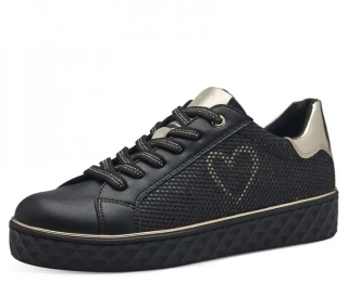 Černé stylové tenisky Marco Tozzi 83700
