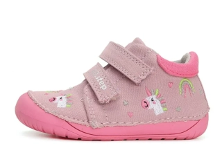 Růžové barefoot plátěnky D.D.step C070-41709C jednorožci