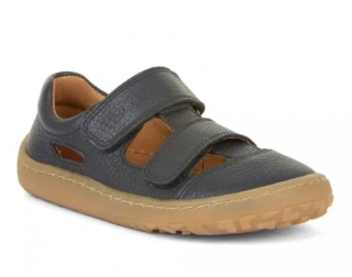 Modré kožené barefoot sandály Froddo G3150266