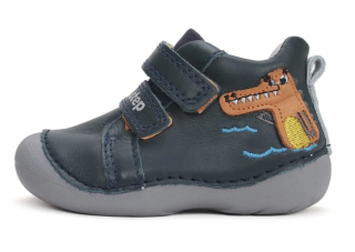 Modrá kožená obuv D.D.step S015-42325B